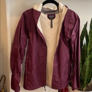 Maroon Patagonia Rain Jacket